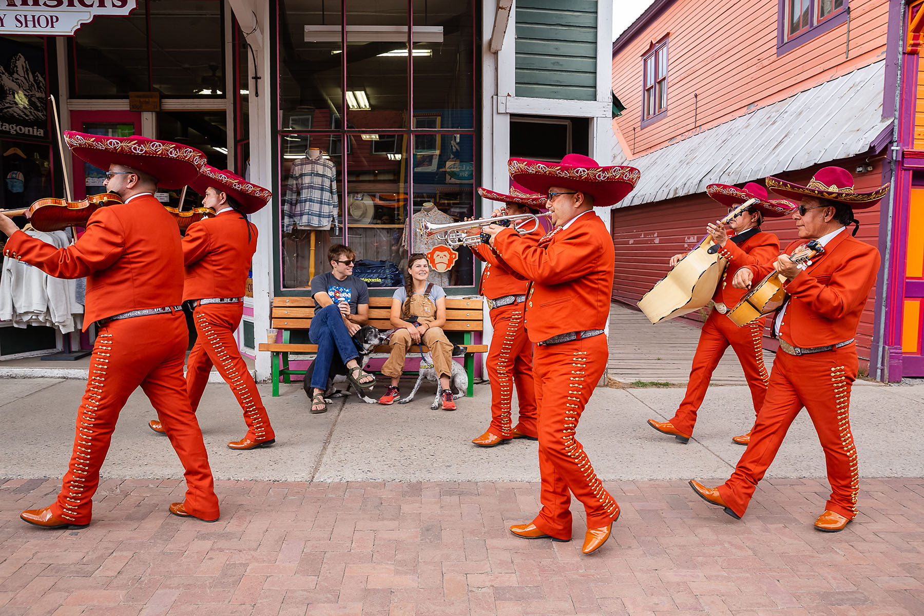 Mariachis on Elk at The Crested Butte Music Festival. Photo : Lydia Stern - Mountain Magic Media