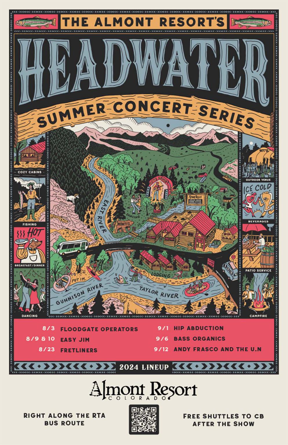 Headwater Summer Concert Series: Floodgate Operators - Hey Crested Butte